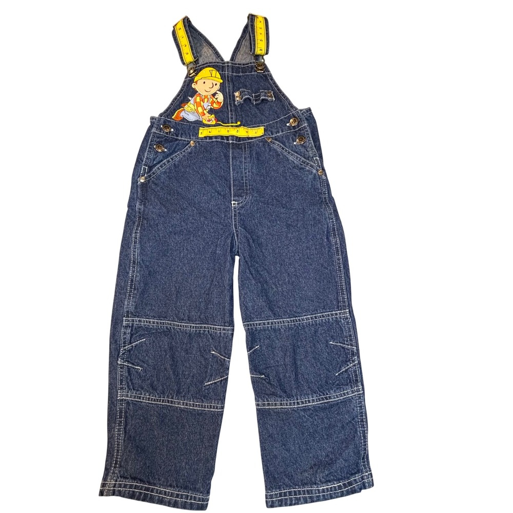 Vintage Bob the Builder  Denim Overalls 3T‎ Blue  Construction